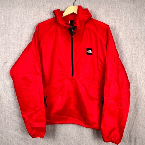 VTG The North Face Mens 1/2 Zip Hooded Pullover Rain Jacket M Outdoor Sailing - Picture 1 of 14